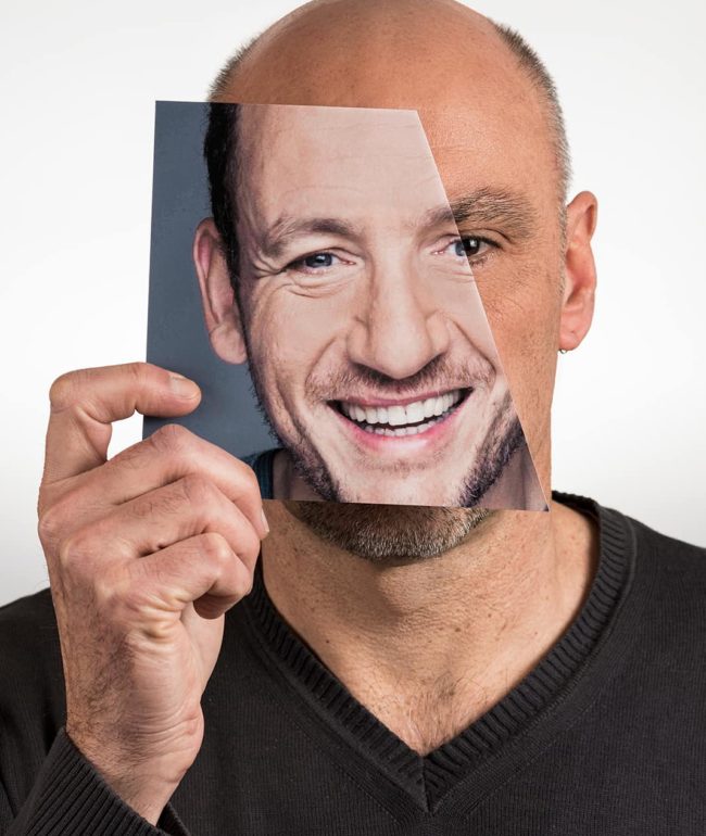 portrait decoupage dany boon comique