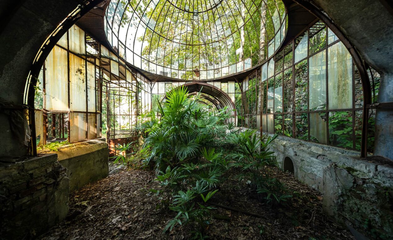 urbex-exploration-italie-serre-nature-tropicale-parc